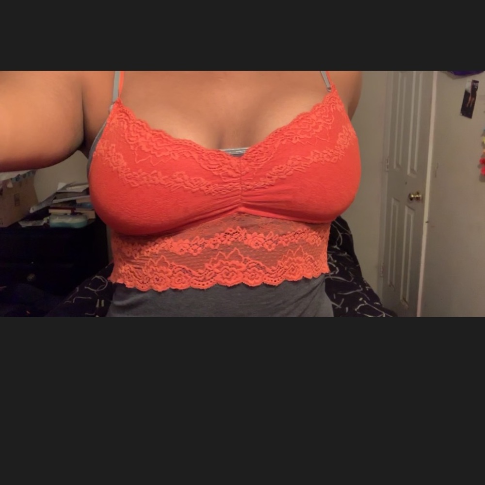 Rust Orange Longline Bralette